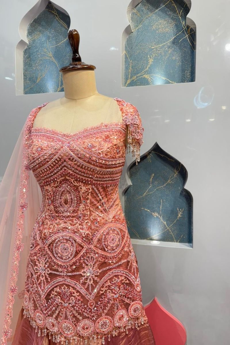 "BLUSH PINK ELEGANCE SHARARA" image 3