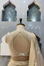 "IVORY GILDED HEIRLOOM LEHENGA" image 5