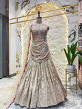 "IVORY GOLD HERITAGE GARARAWITH PINK ACCENTS" image 0