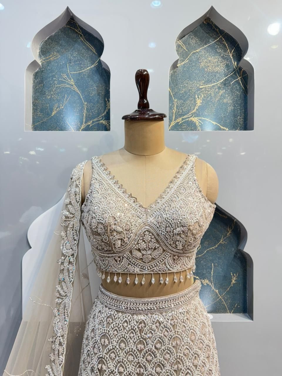 "CHAMPAGNE ELEGANCE EMBROIDERED MERMAID" image 1
