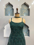 "REGAL FOREST GREEN SHARARA" image 1