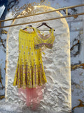 "SUNSHINE YELLOW EMBROIDERED INDOWESTERN" image 0
