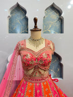 "SUNSET BLOOM LEHENGA" image 1