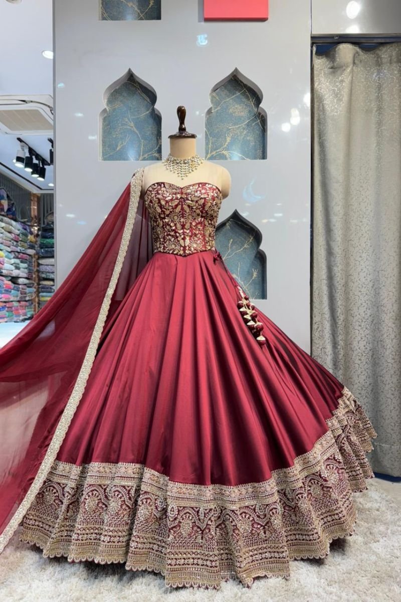 "RUBY ROYALE LEHENGA" image 0