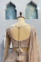 "VINTAGE GOLD MAJESTY LEHENGA" image 5