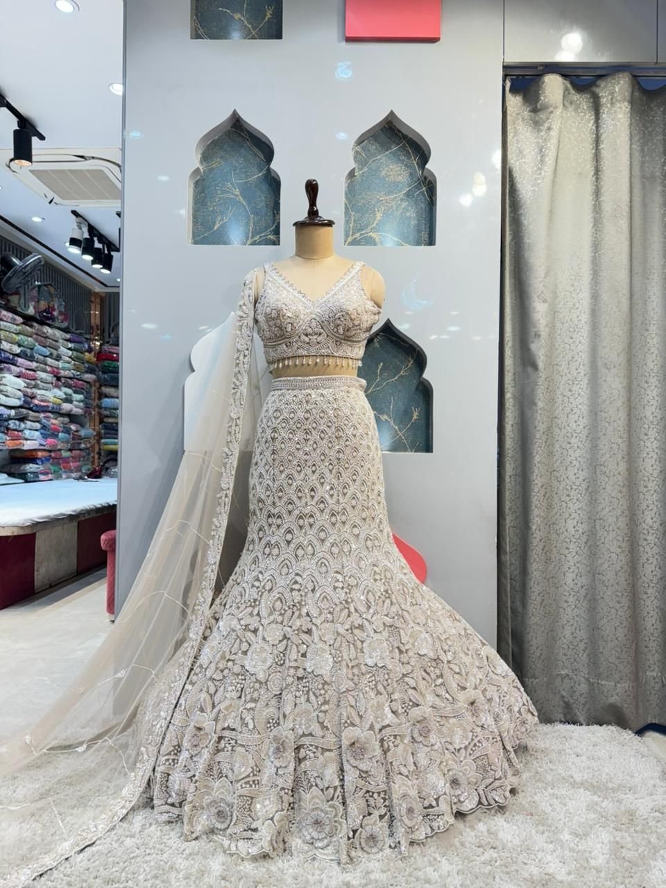 "CHAMPAGNE ELEGANCE EMBROIDERED MERMAID" image 0