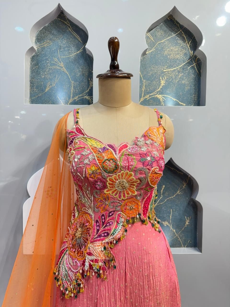 "ROSE BLOOM INDO-WESTERN" image 1