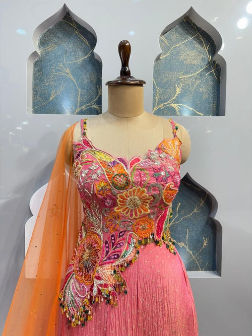 "ROSE BLOOM INDO-WESTERN" image 1