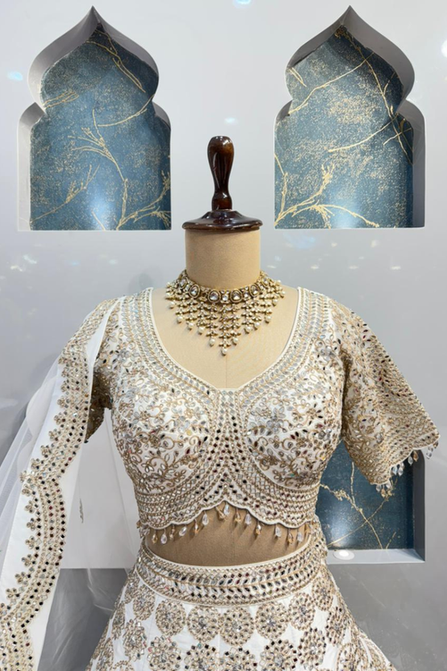 "RAJWADA IVORY OPULENCE LEHENGA" image 1