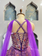 "LAVENDER ROYALE EMBROIDERED LEHENGA" image 4
