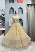 "CHAMPAGNE GOLD COUTURE LEHENGA" image 0