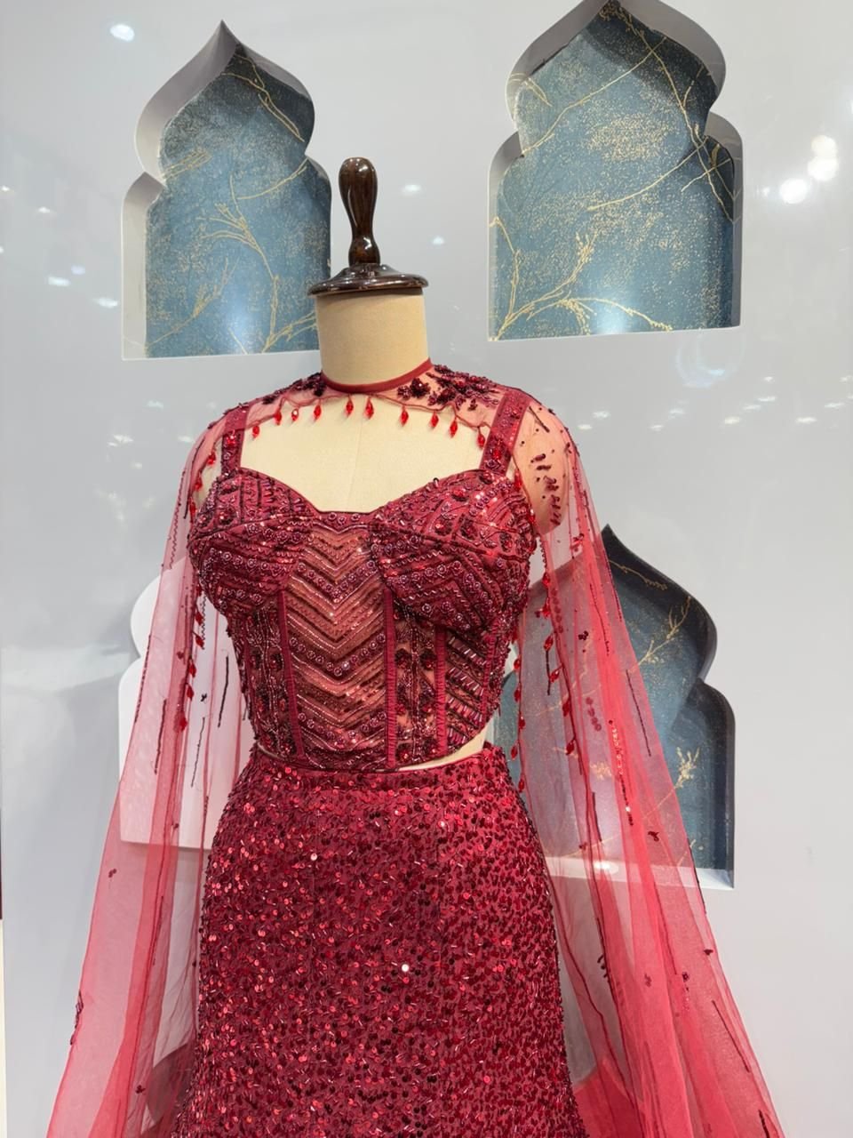 "CRIMSON ROYALE SEQUIN MERMAID image 2