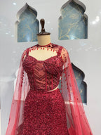 "CRIMSON ROYALE SEQUIN MERMAID image 2