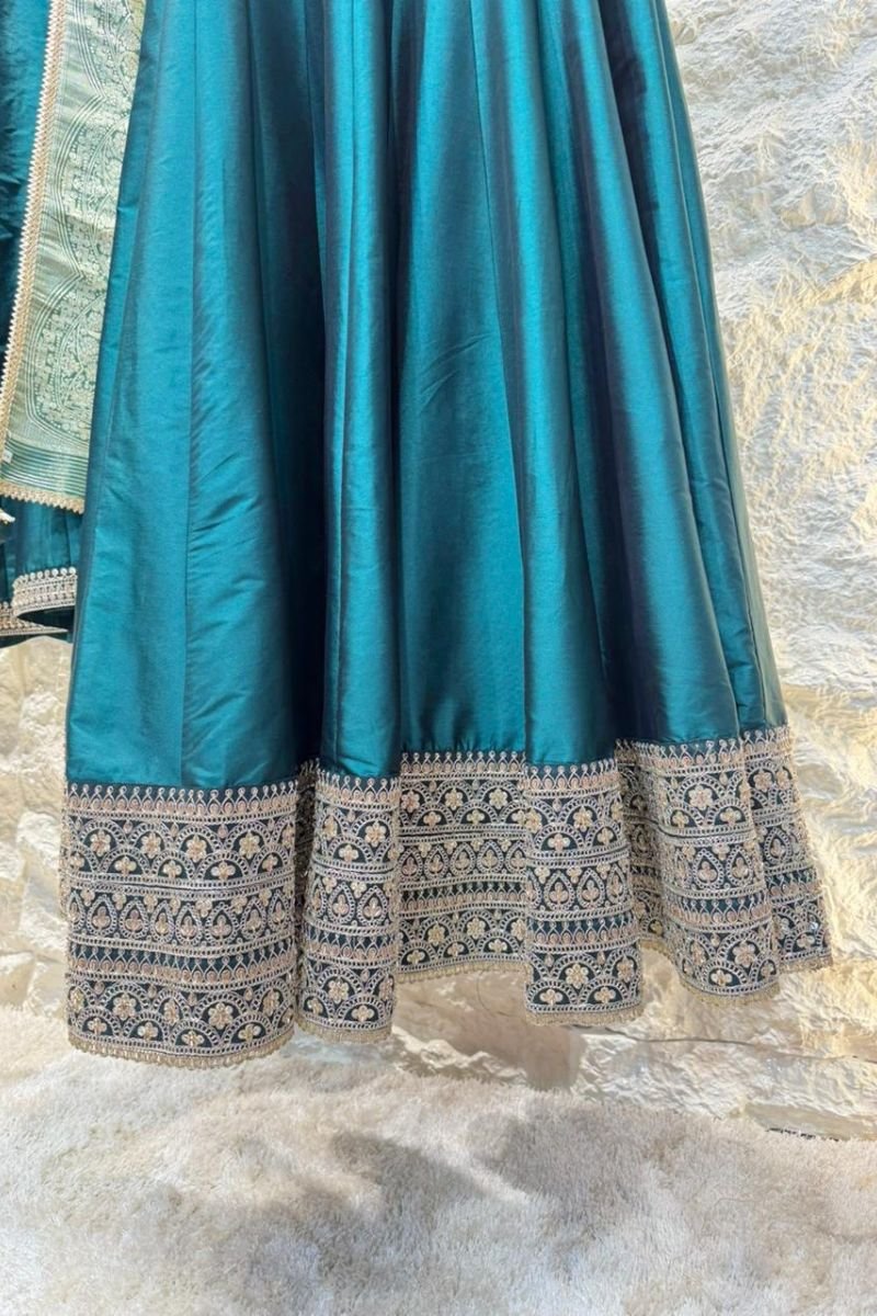 "TEAL GRACE ANARKALI" image 2