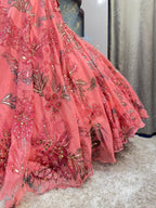 "ROSE BLOOM EMBROIDERED LEHENGA" image 3