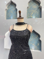 "ELEGANT BLACK SEQUIN SHARARA" image 2