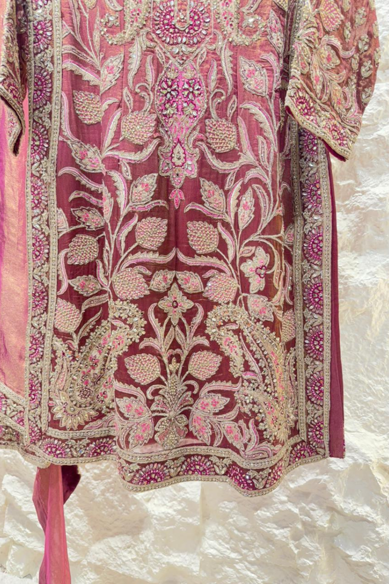 "ROYAL WINE EMBROIDERED SUIT" image 2