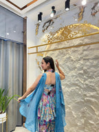 "AZURE BLOOM INDO-WESTERN" image 5