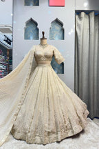 "IVORY REGAL RADIANCE LEHENGA" image 0