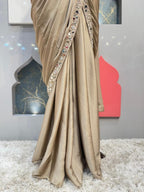 "MOONSTONE MIRROR DRAPE SAREE" image 3