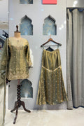 "OLIVE GREEN GARARA SET" image 0