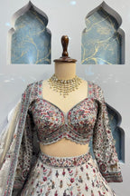 "HEIRLOOM IVORY LEHENGA" image 1