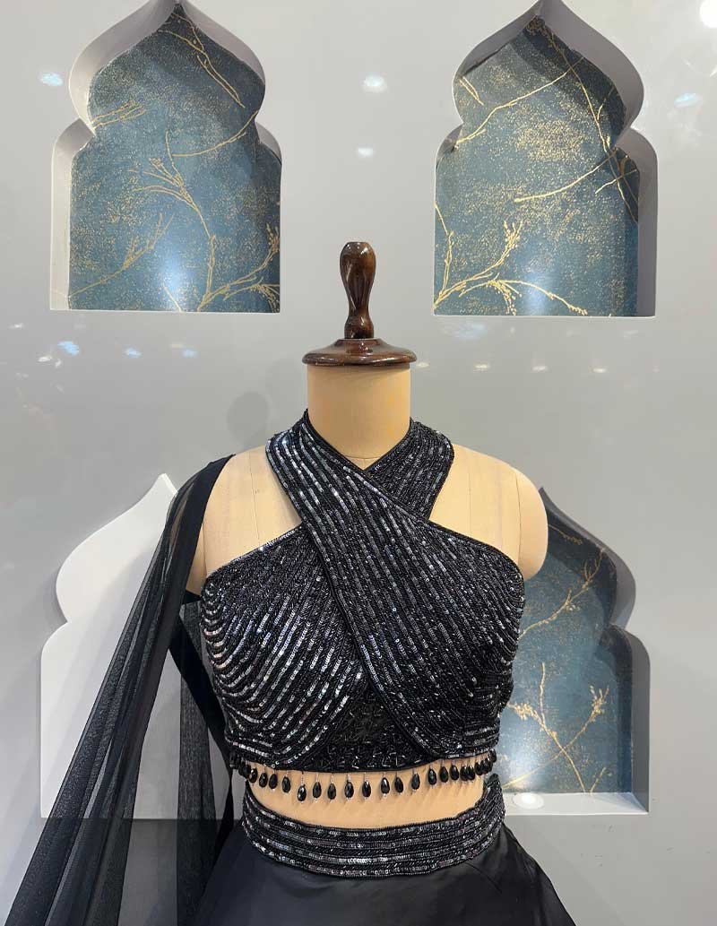 BLACK LEHENGA image 2