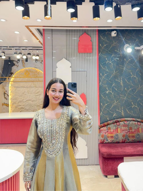 "ROYAL MIST EMBROIDERED DESIGNER ANARKALI" image 1