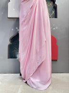 "BLUSH PINK DRAPED INDOWESTERN" image 3