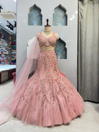 "BLUSH PINK EMBELLISHED MERMAID" image 0
