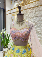 "CANDY BLOOM COUTURE LEHENGA" image 2