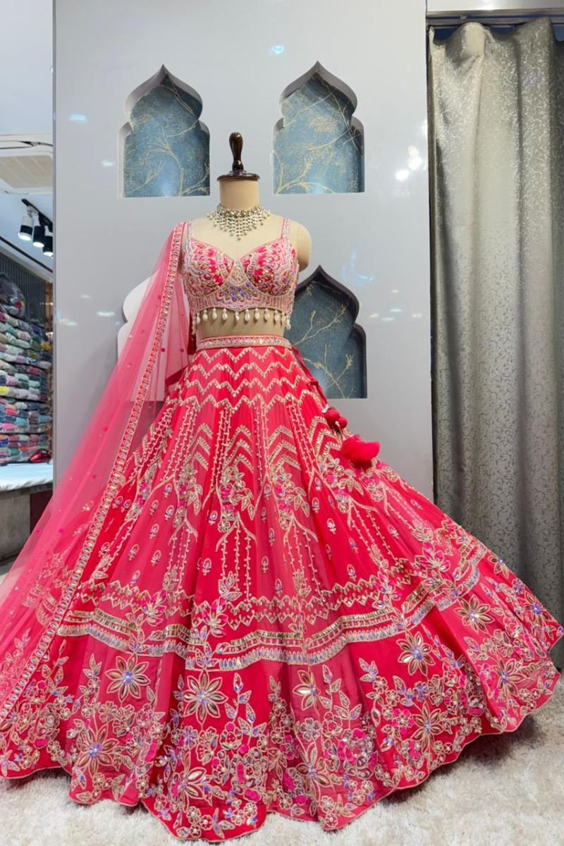 RANI RADIANCE EMBROIDERED LEHENGA" image 4