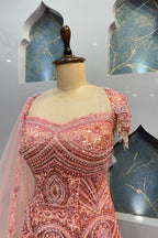 "BLUSH PINK ELEGANCE SHARARA" image 2