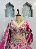 "RANI PINK COUTURE LEHENGA" image 1