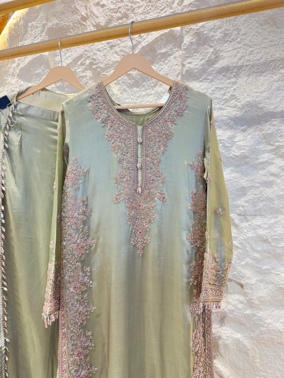 "SAGE NOOR EMBROIDERED SUIT" image 1