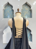 "MIDNIGHT NOIR LEHENGA" image 5