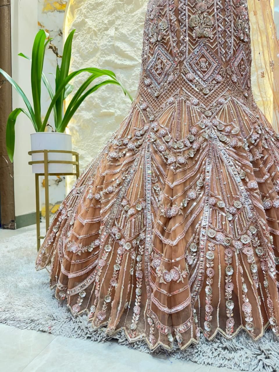 "BLUSH ROYALE EMBROIDERED MERMAID" image 3