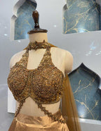"GOLD COCKTAIL LEHENGA" image 2