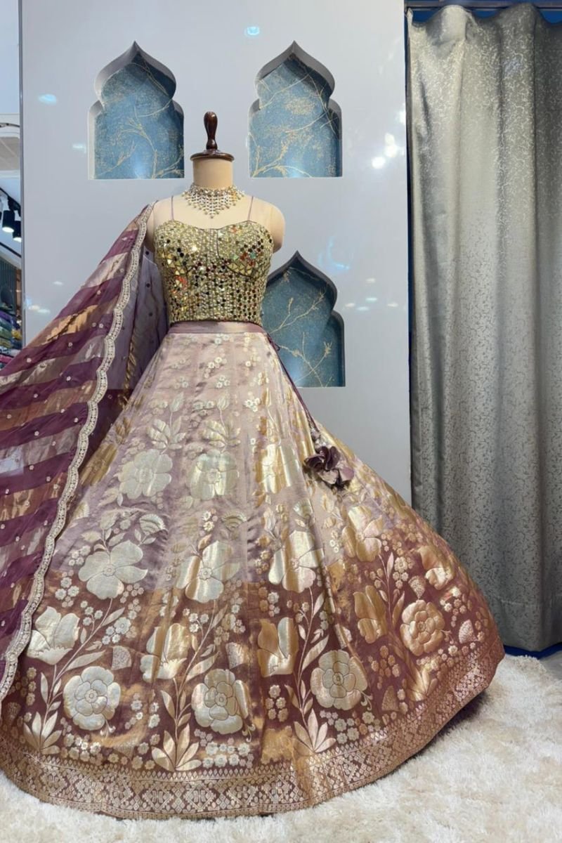 "CLASSIC IVORY ROYAL FESTIVE LEHENGA" image 4