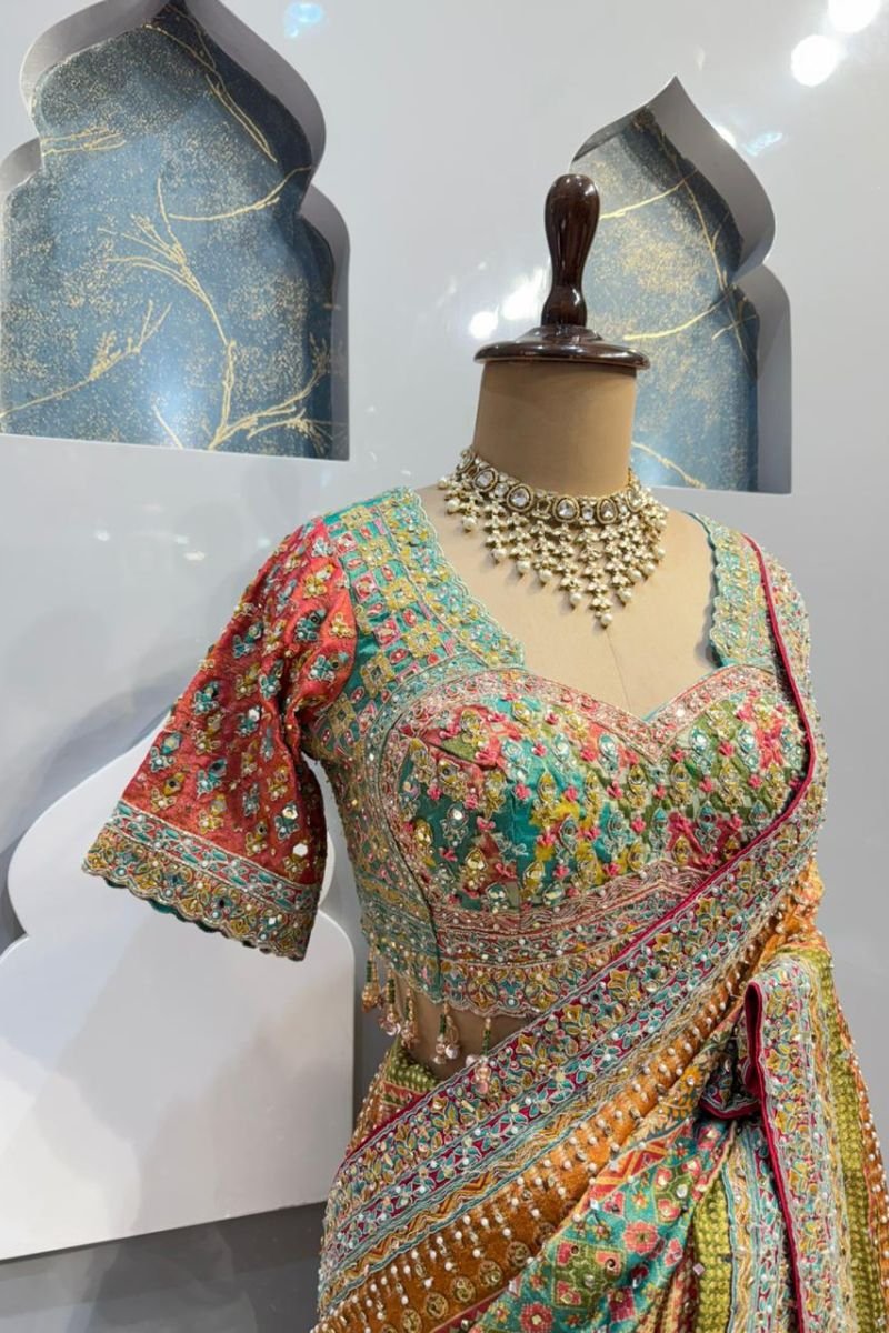 "RANG MAHAL MULTICOLOUR EMBROIDERED SAREE" image 2