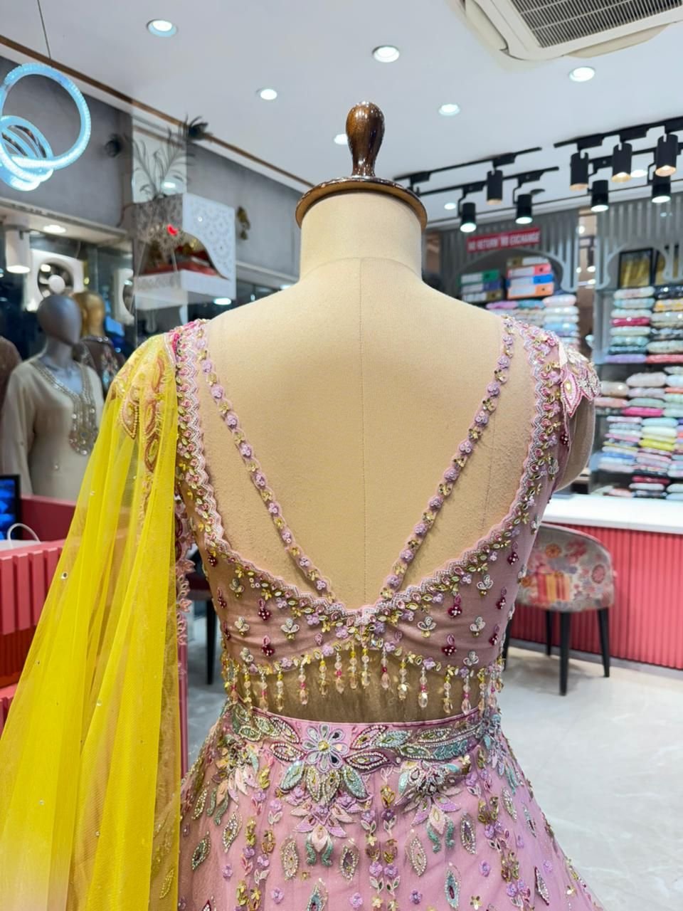 "LILAC PRISM BLOOM LEHENGA" image 4