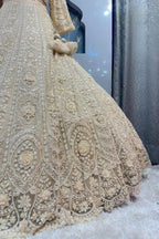 "IVORY HEIRLOOM LEHENGA" image 3