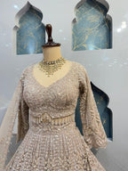 "CHAMPAGNE ROYALE HEAVILY EMBELLISHED LEHENGA" image 2