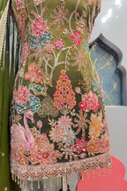 " EMERALD GARDEN EMBROIDERED SHARARA SET " image 2