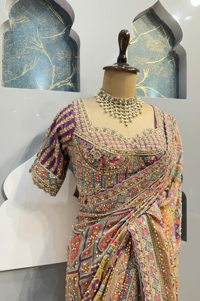 "OPULENT ETHNIC ELEGANCE SAREE" image 2