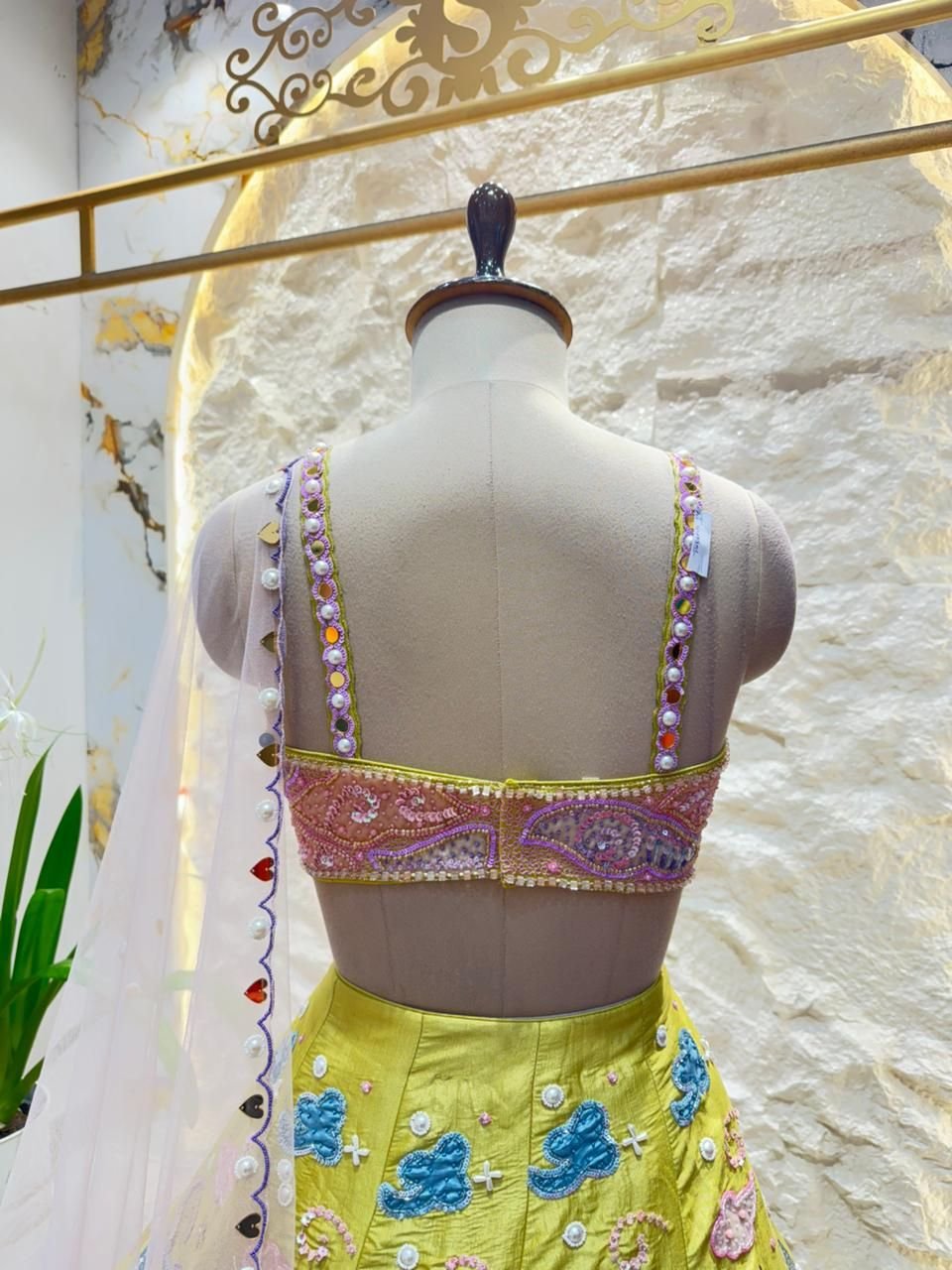 "CANDY BLOOM COUTURE LEHENGA" image 3