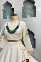 "IVORY ROYALE EMBROIDERED LEHENGA" image 2