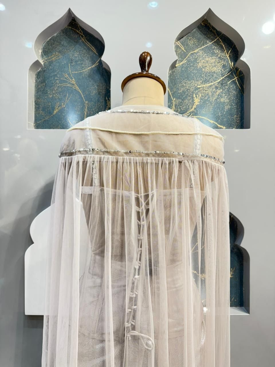 "LUXARY PEARL WHITE EMBELLISHED" image 5