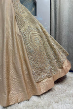 "GOLDEN HEIRLOOM MAJESTY LEHENGA" image 3