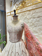 "IVORY BLUSH RADIANCE LEHENGA" image 2